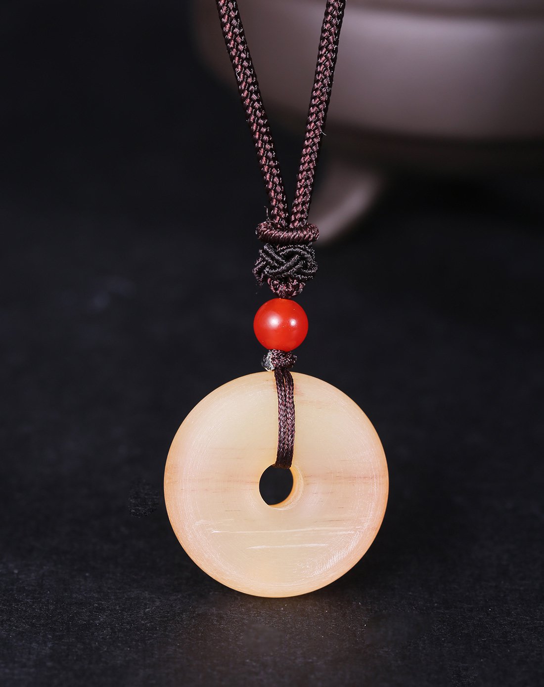 bnlf 藏式羊角平安扣挂件