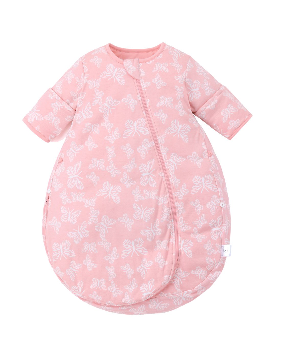 米乐鱼婴儿宝宝双层3段分腿睡袋儿童纯棉防踢被(袋鼠妈咪)100cm