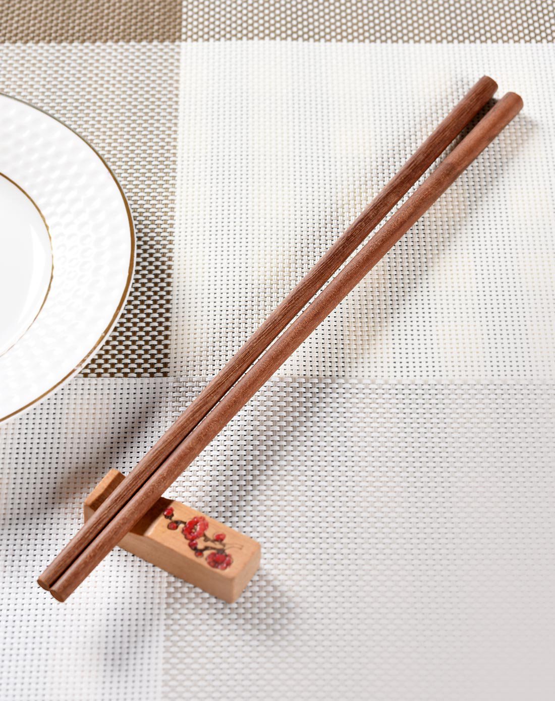 无漆无蜡天然健康红檀木筷子