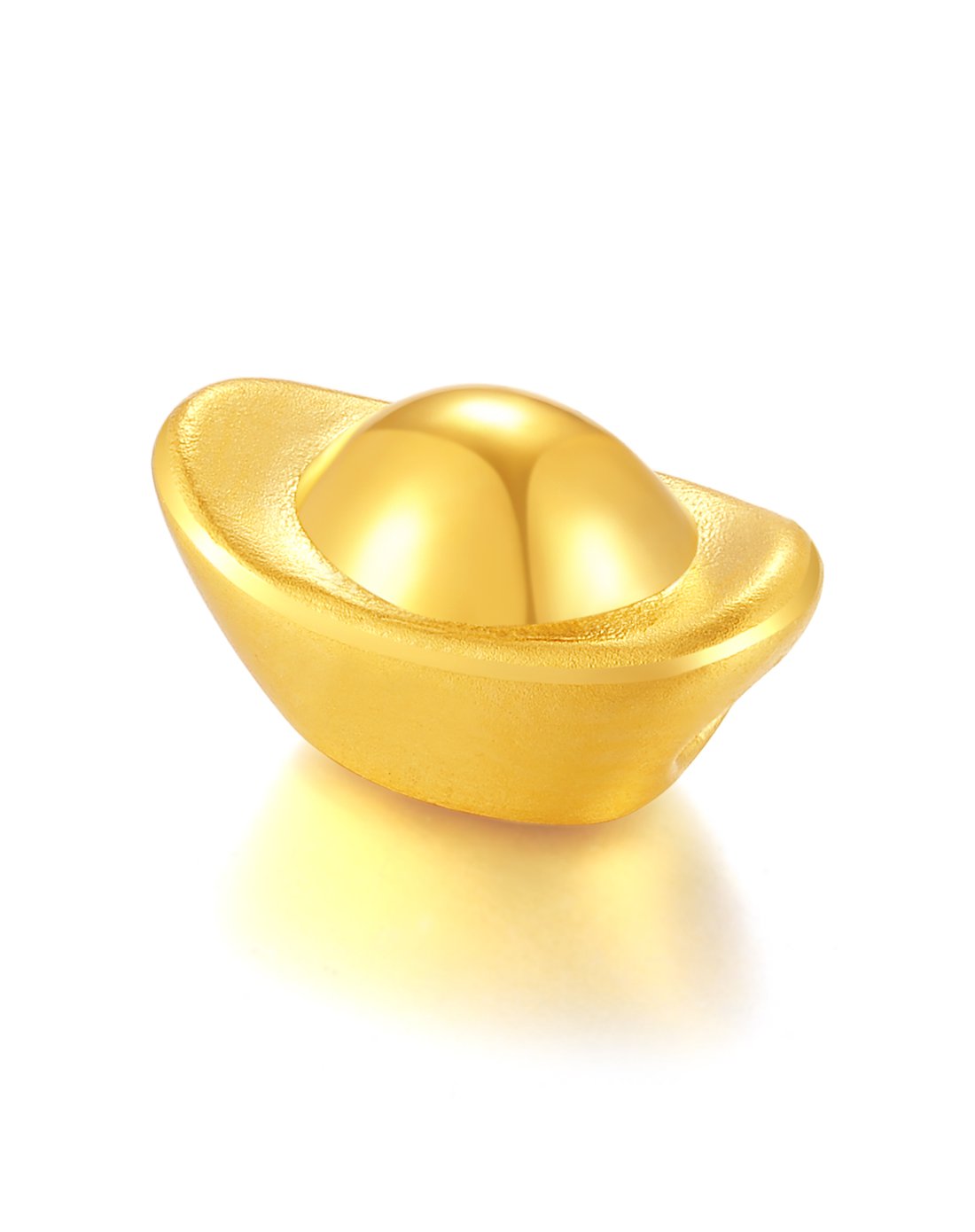 百泰3d硬足金金元宝转运珠(计价/配红绳)