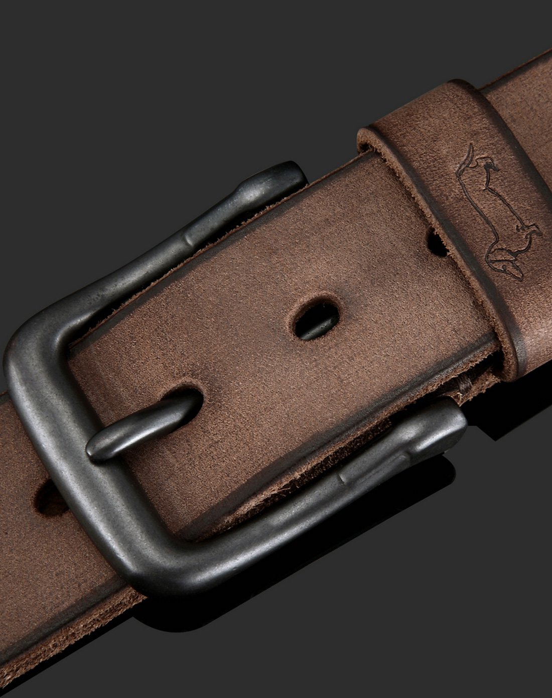 意大利进口头层牛皮休闲男士皮带