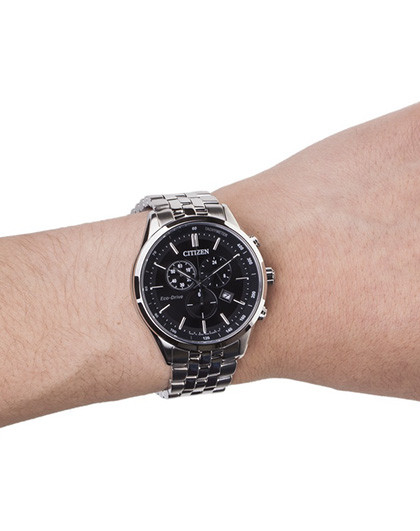 西铁城手表光动能不锈钢多功能男表at2140-55e