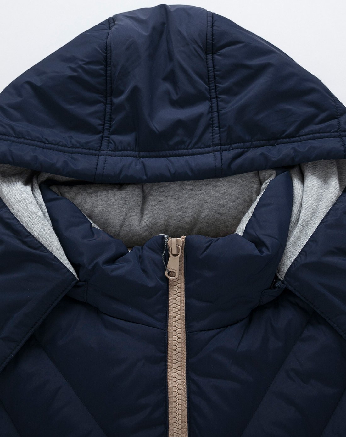 森马冬装男士羽绒服时尚保暖可拆卸帽撞色中长款羽绒服外套韩版