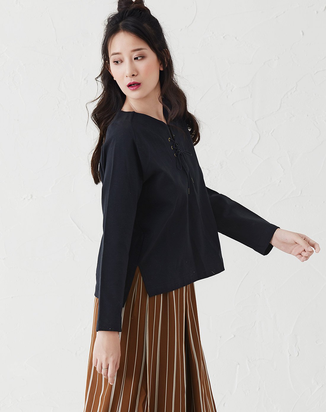 s.luxury&mjuka女装女士长袖日系风格t恤mk54t113051_唯品会