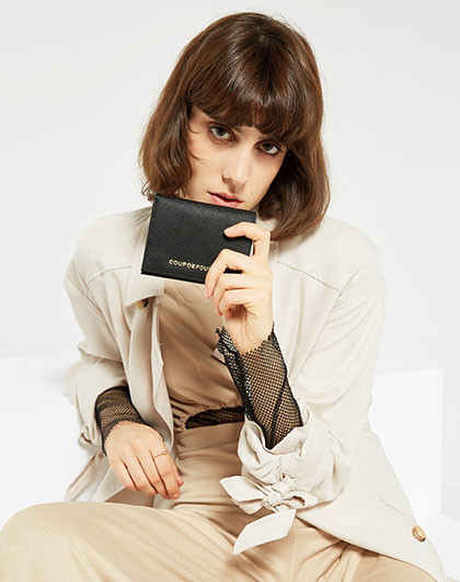 香港cdf专柜款2017新款牛皮女钱包