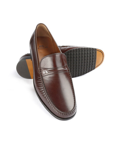 意大利进口 袋鼠皮商务正装半皮底男士皮鞋