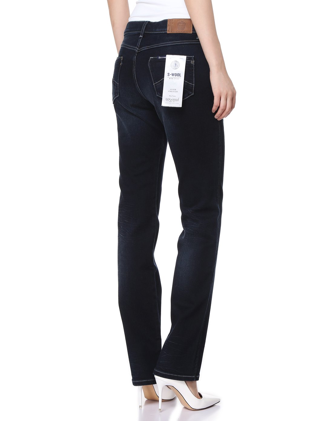texwood男女装女款微喇修身牛仔裤9212098anv0_唯品会