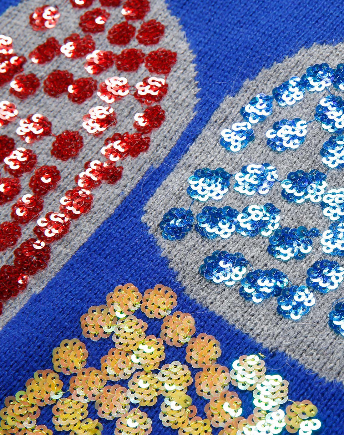 曼娅奴亮片装饰修身长袖圆领女士卫衣