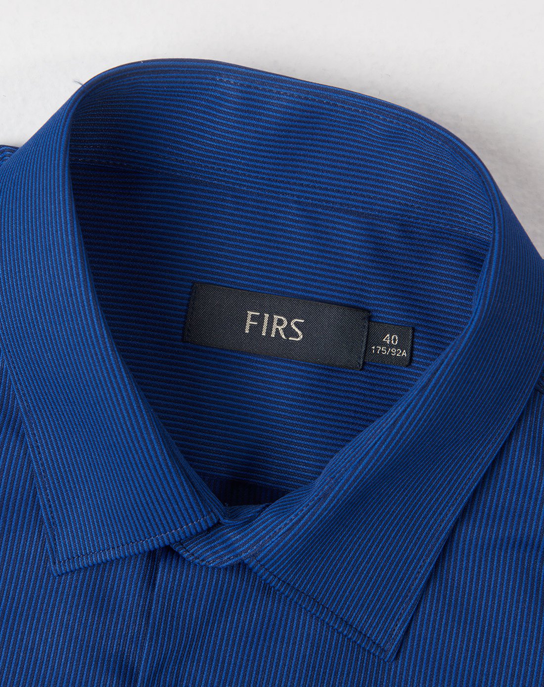 杉杉firs 时尚印花细条纹微弹男士衬衫衬衣男款长袖 蓝色 43