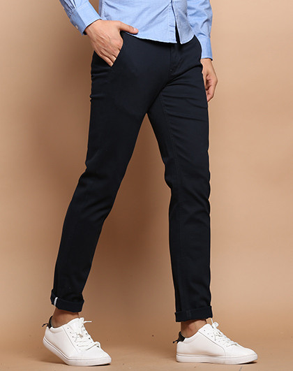 真维斯休闲裤男修身 冬装 男装潮流舒适弹力裤子纯色长裤