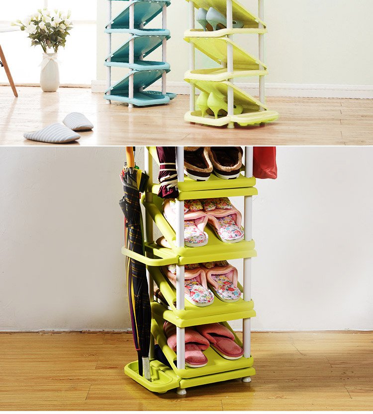 (多色)双面6层多用收纳置物架鞋架