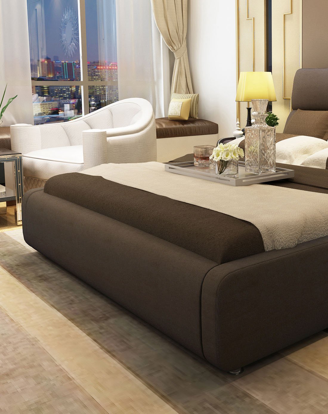 雅林家具特卖旗舰店现代时尚 1.5/1.8m可拆洗布艺床b625_唯品会