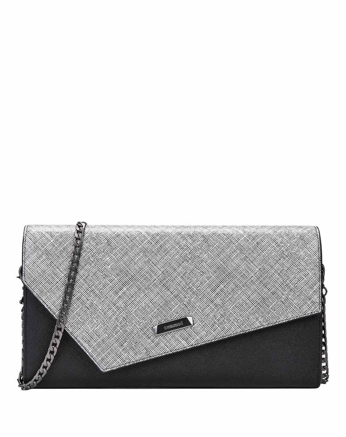 texwood箱包特卖旗舰店牛皮优雅撞色信封感女斜跨包wbq6i0081-01_唯品