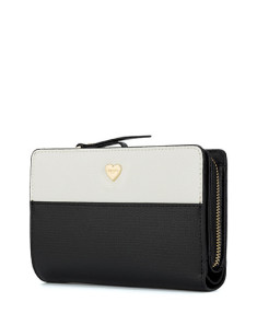 宾度2018春女士短款钱包撞色拼接手拿包休闲包女包