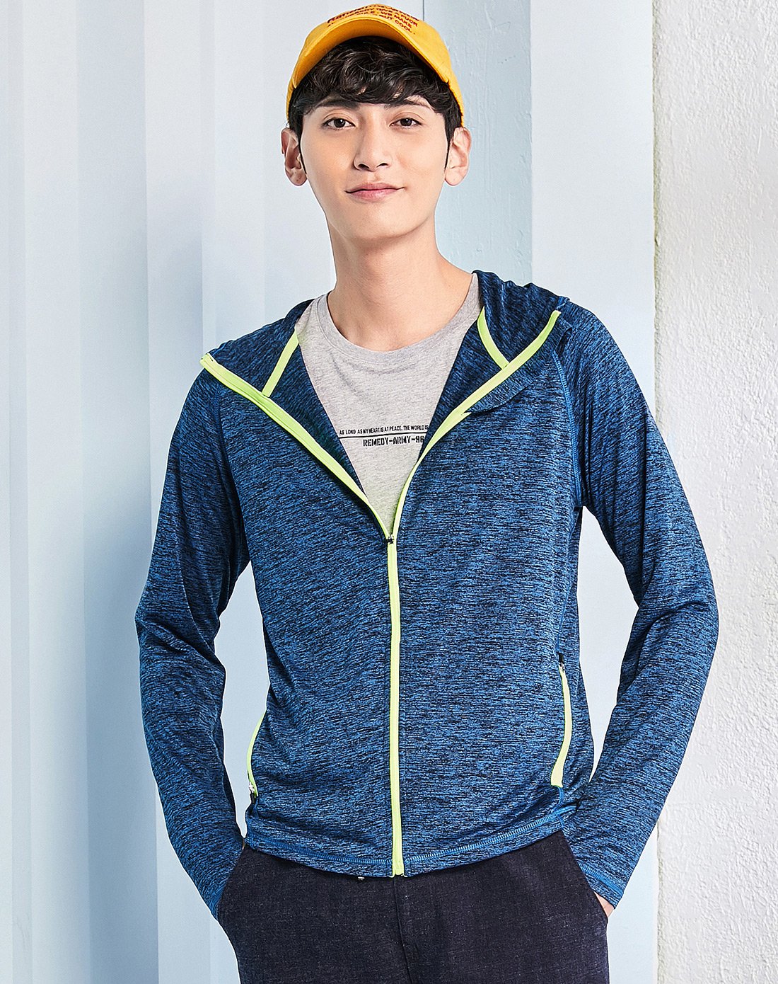 2018新款韩版休闲潮流轻薄连帽拉链男士卫衣17027091712-0081_唯品会