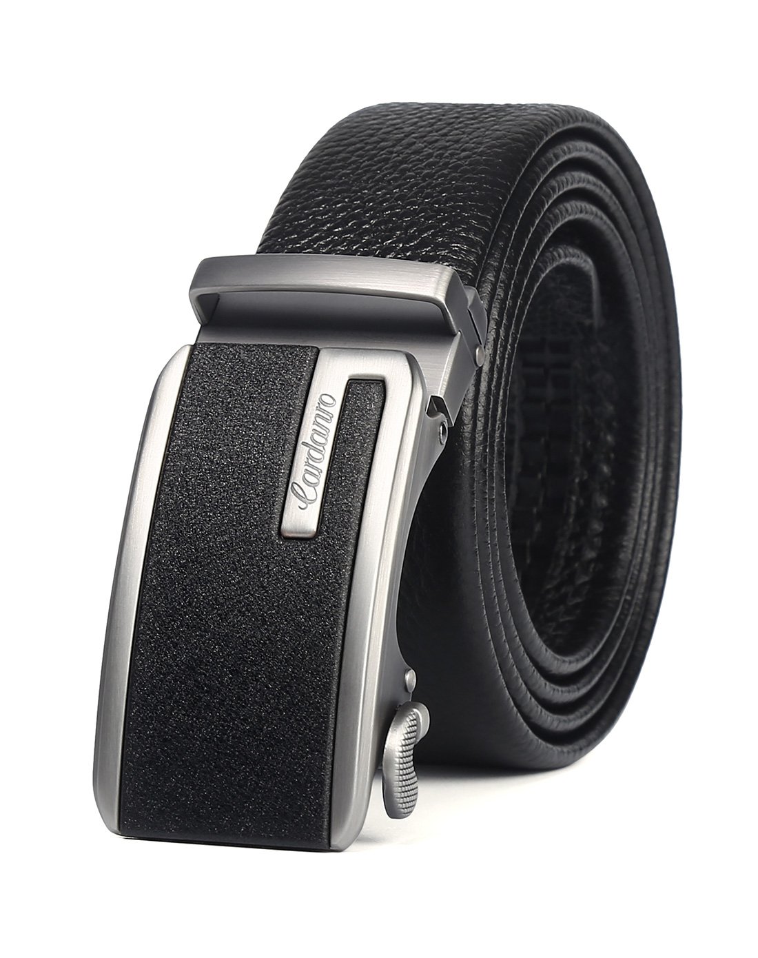 卡丹路(cardanro)男士商务品质牛皮革自动扣皮带时尚磨砂头腰带