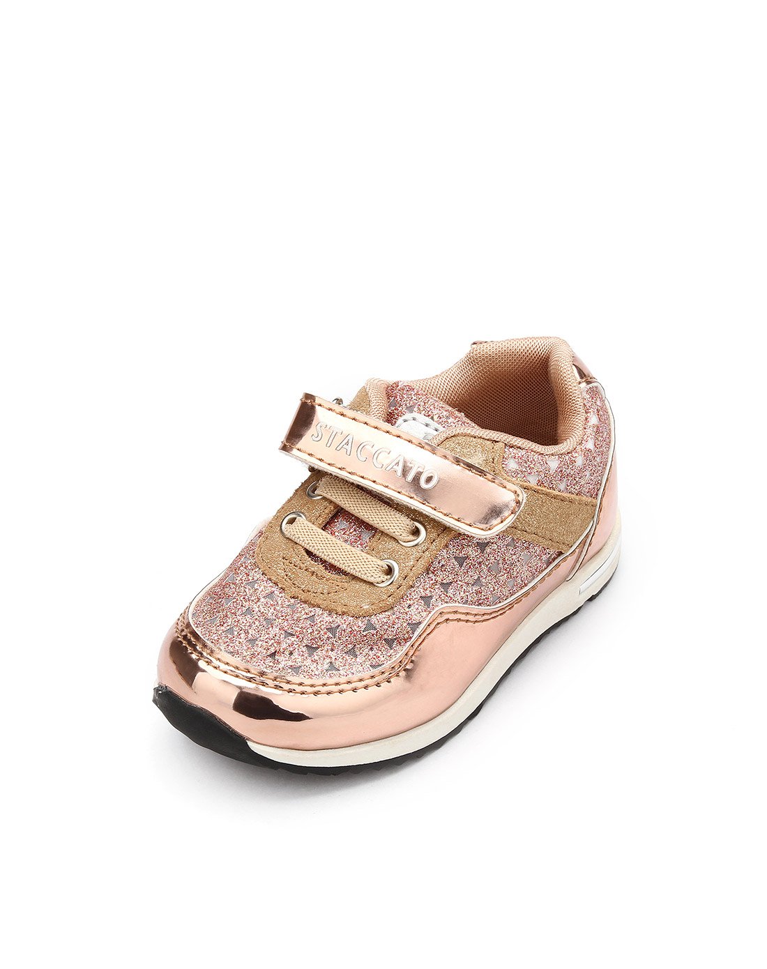 百丽知名童鞋断码清仓专场思加图 女幼童闪亮个性休闲鞋(14-16)yroco