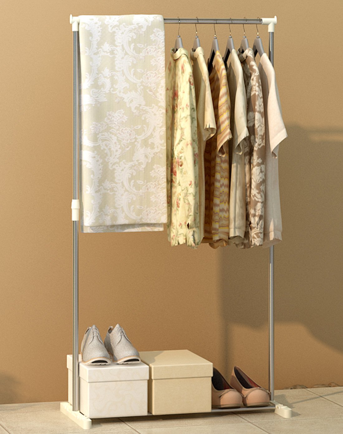 不锈钢可升降晾衣架