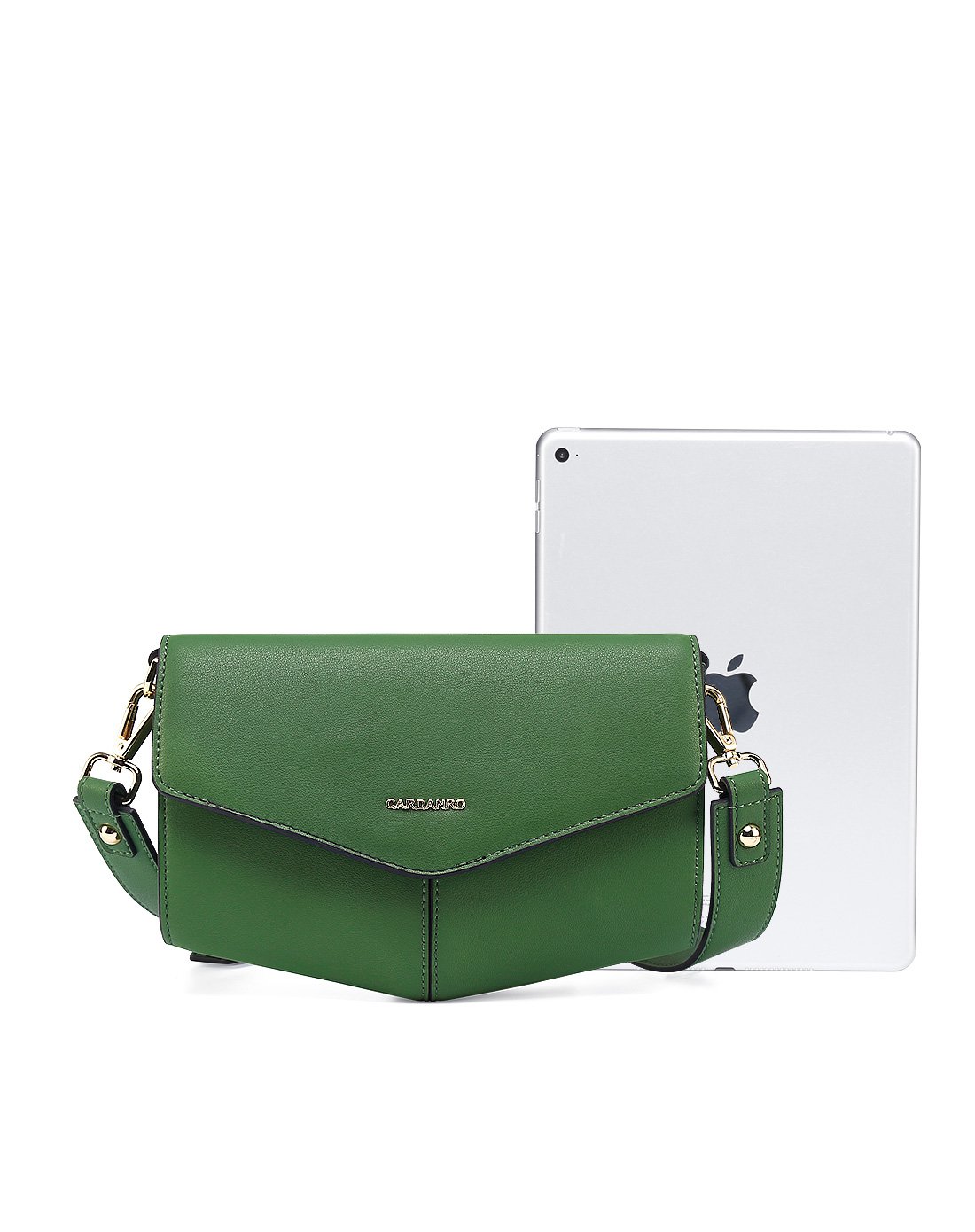 卡丹路(cardanro)新款女包时尚小包牛皮单肩斜挎包简约百搭信封包