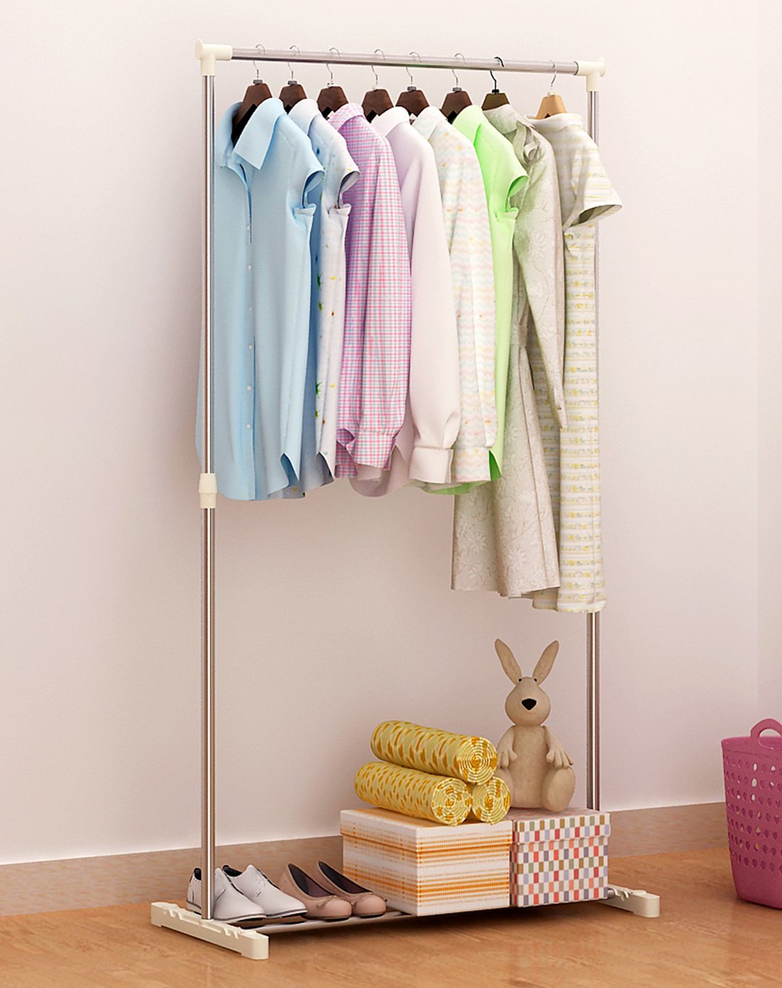 不锈钢可升降晾衣架