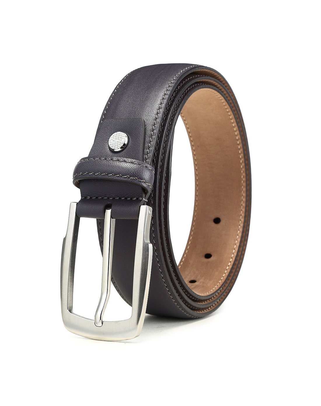 男士牛皮时尚休闲针扣皮带