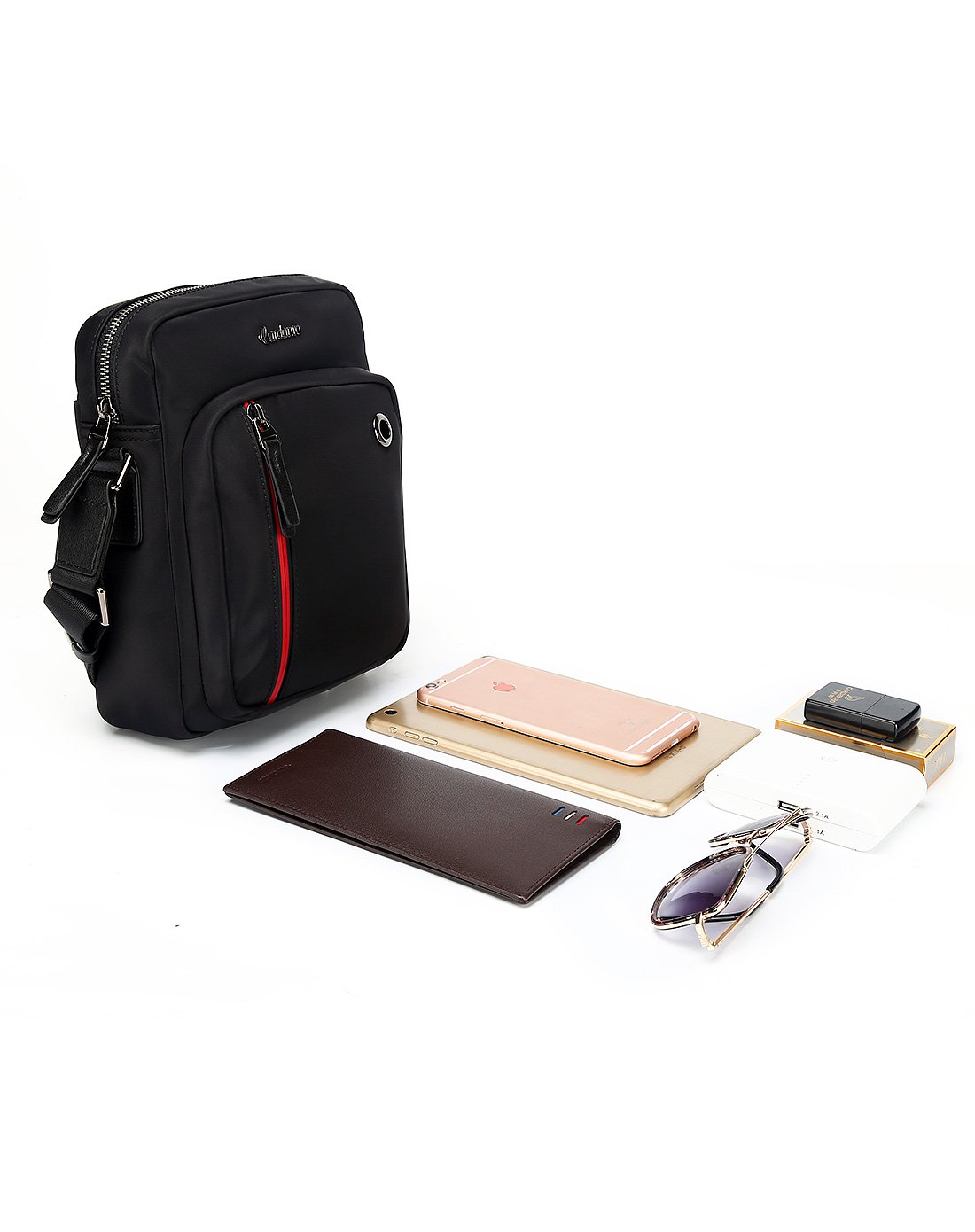 卡丹路(cardanro)男士包包单肩包男包斜挎包新款尼龙休闲帆布包小挎包