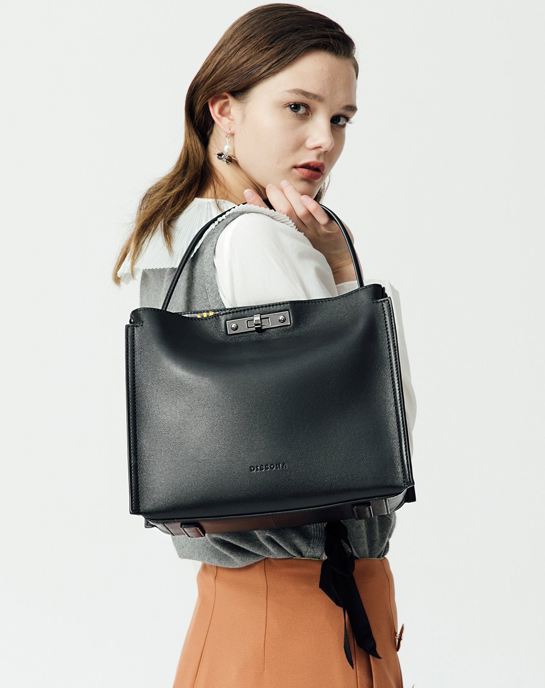 迪桑娜dissona迪桑娜时尚真皮手提包简约女包8172as7601c00c00f_唯品