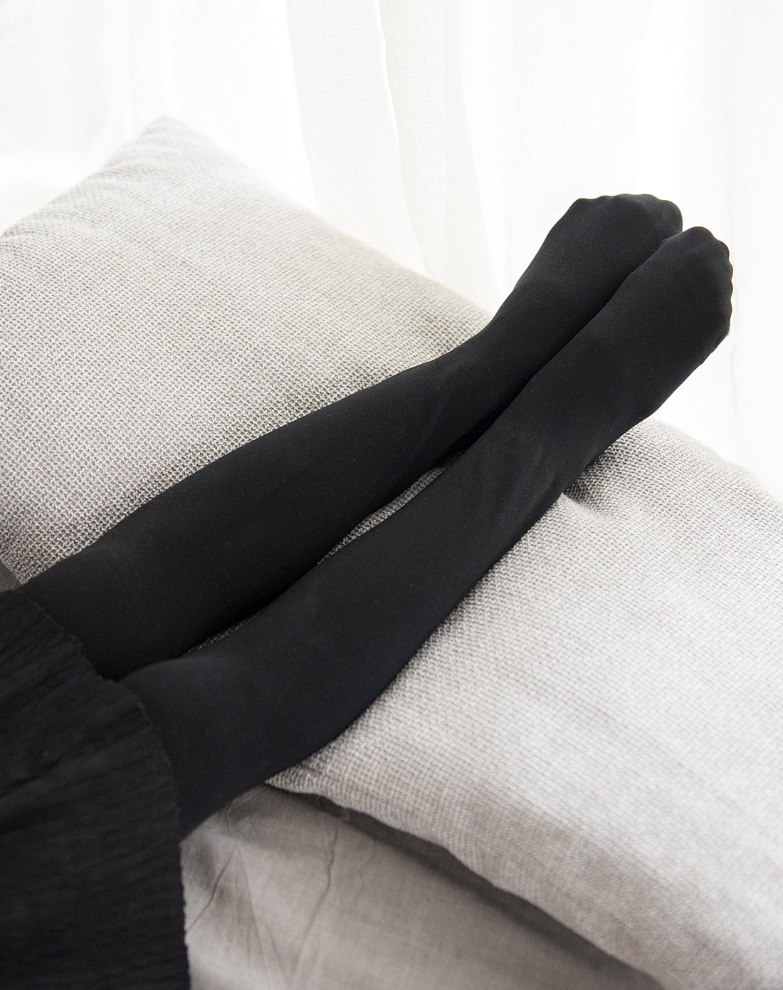 女童打底裤春秋儿童打底裤春秋薄款跳舞连体裤袜单条装-黑色