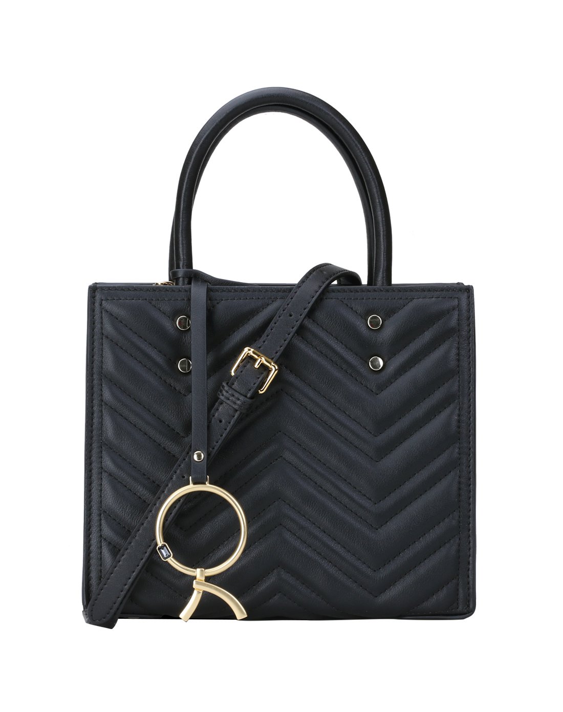 诺贝达roberta di camerino时尚个性r字吊饰手提包单肩女款女包 包包