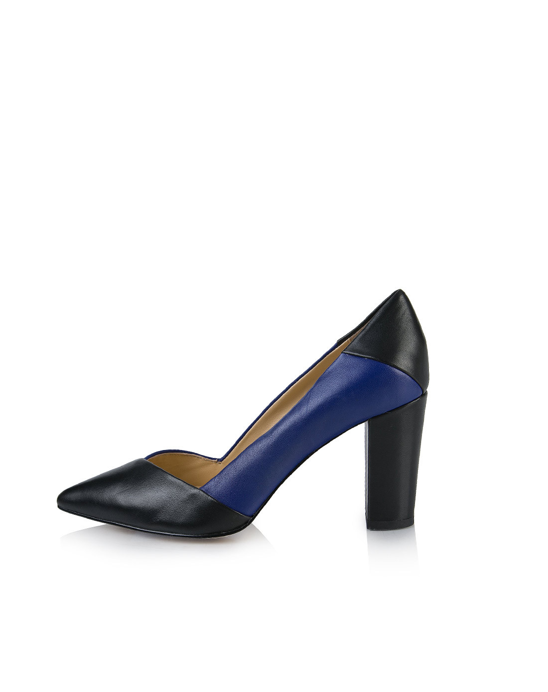 jcc 尖头拼色浅口单鞋