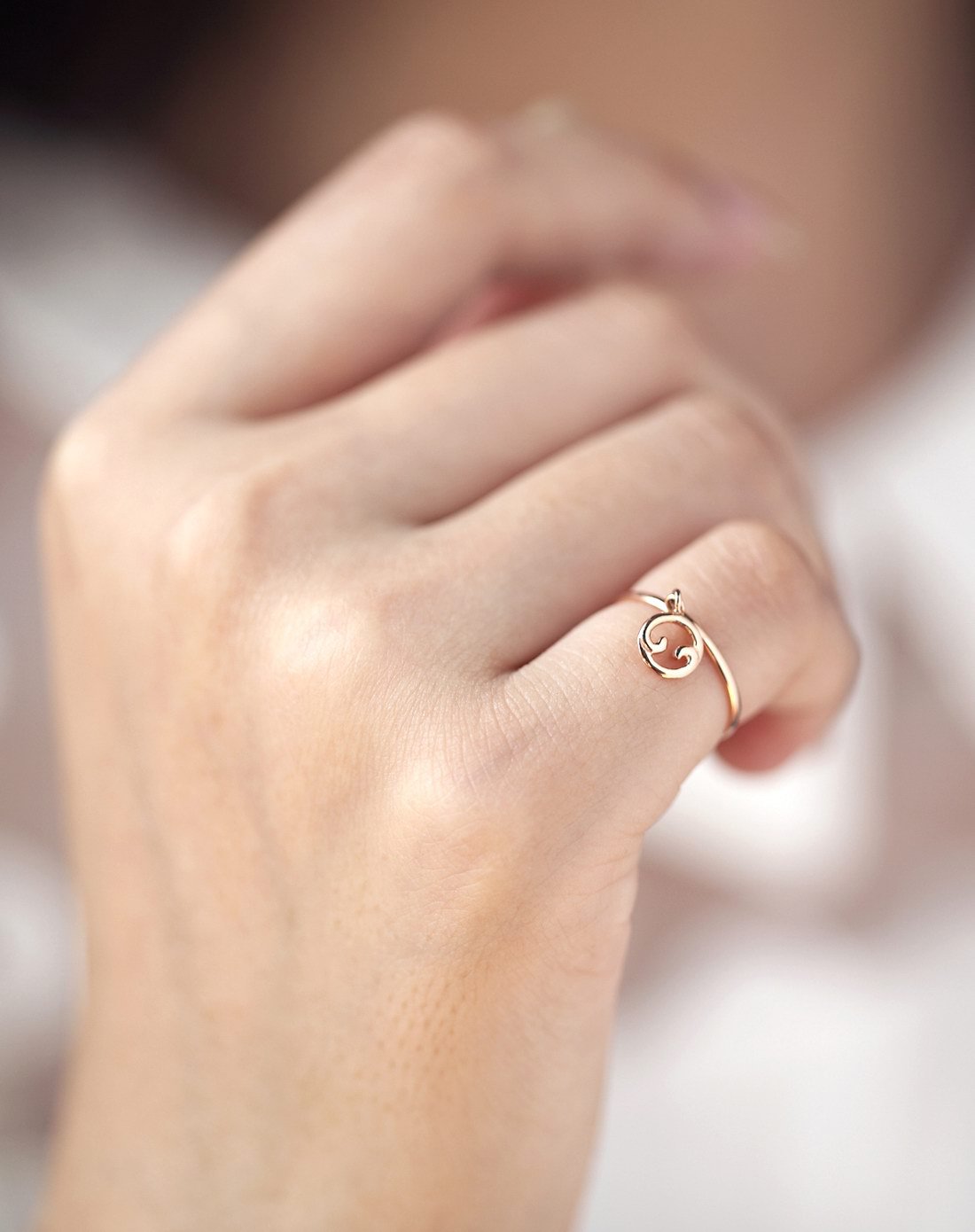 潮宏基 [星物语]巨蟹座 红18k金戒指-定价