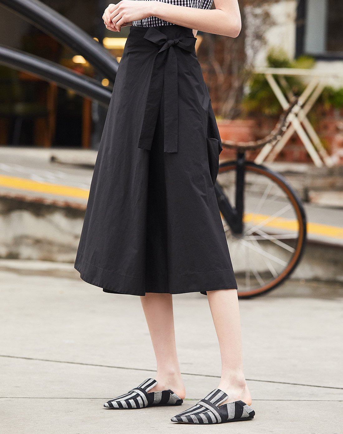 2018春季新款黑色时尚女裙宽松中长款半身裙子a型