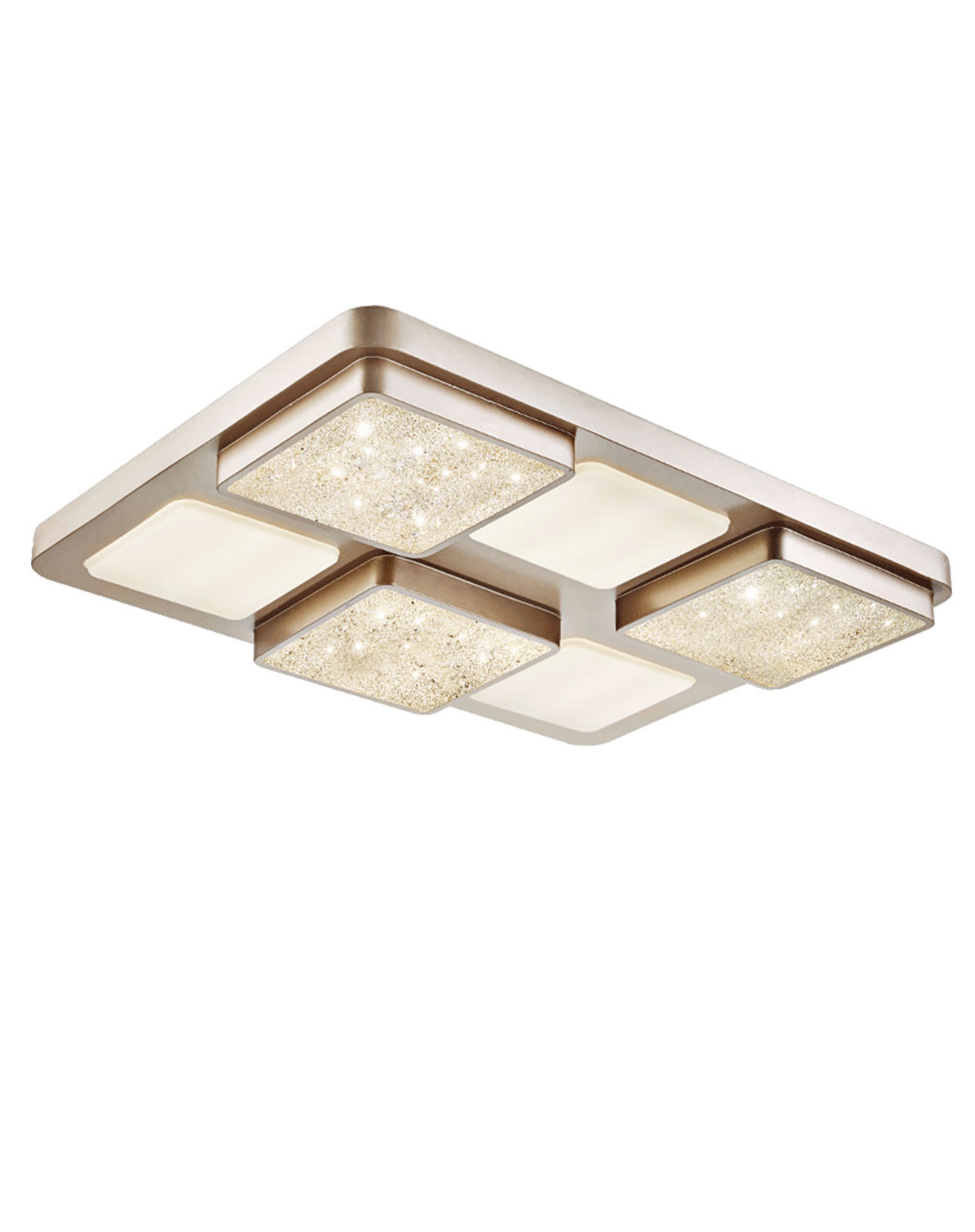 奥朵家饰(aozzo)客厅led吸顶灯 长方形水晶超薄简约现代卧室灯具灯饰