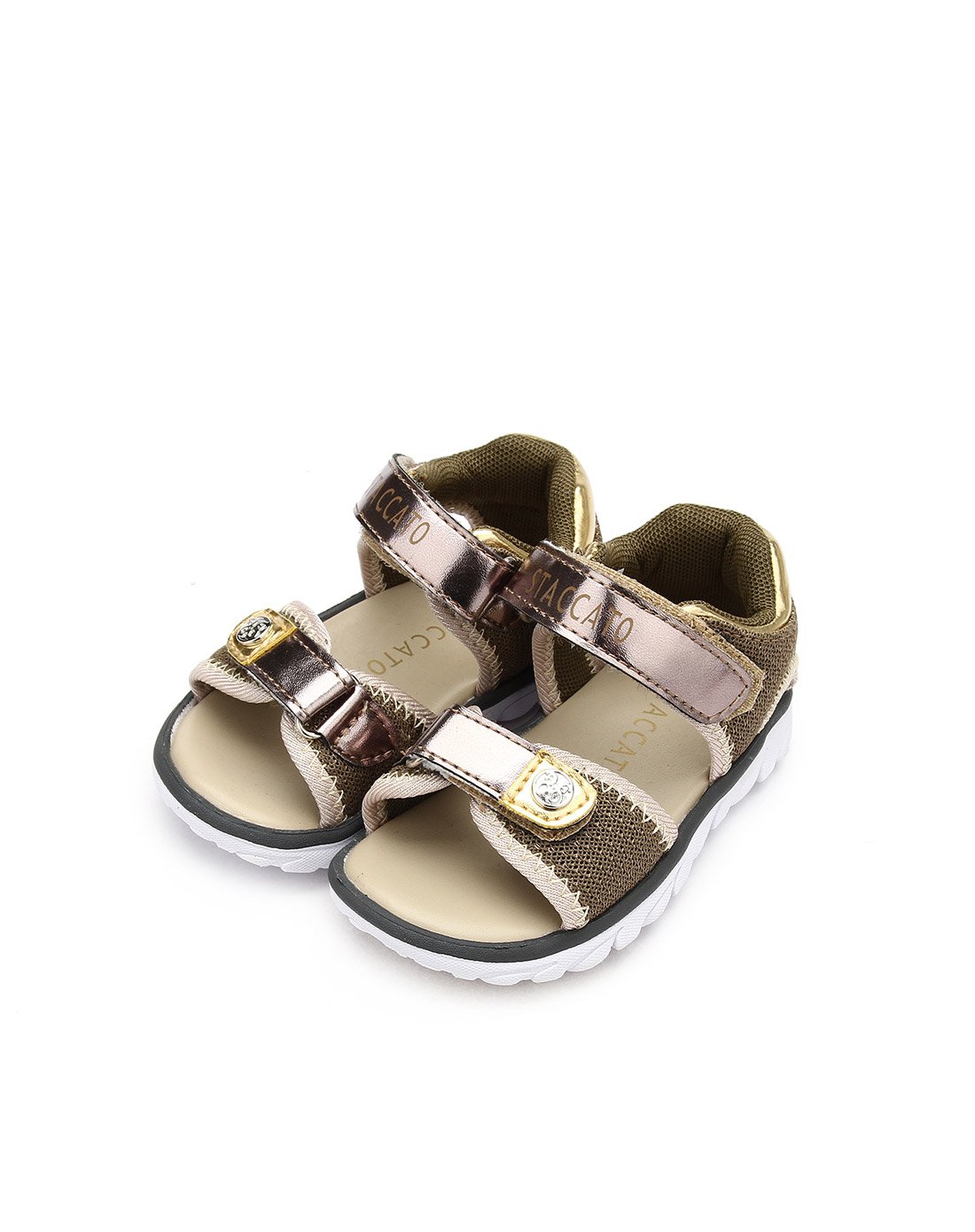 百丽集团婴幼童鞋专场思加图 夏季新品女幼童个性时尚舒适沙滩鞋凉鞋