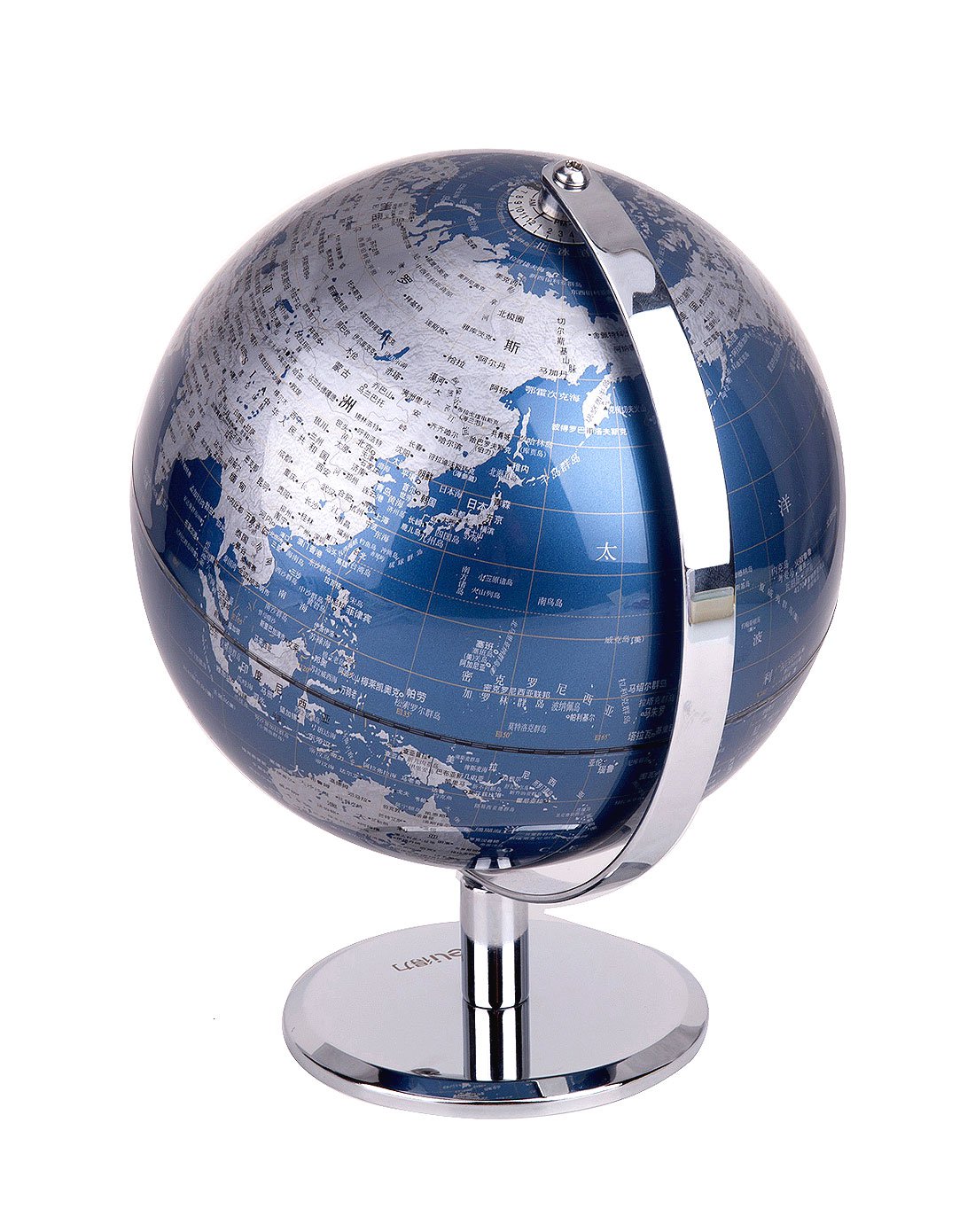 得力金属漆球面地球仪