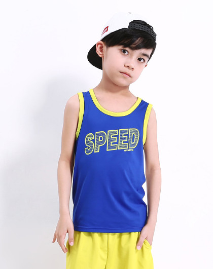 唯思凡儿童装男童背心夏装跨栏背心中大童夏季120-170码