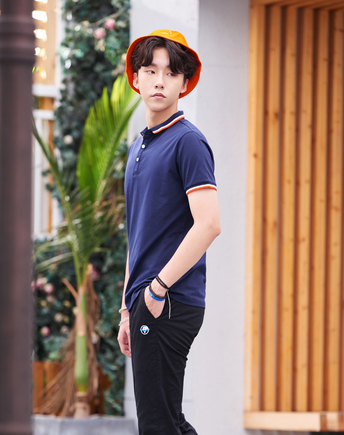 潮流前线男装专场 校园风pl领短款修身polo衫