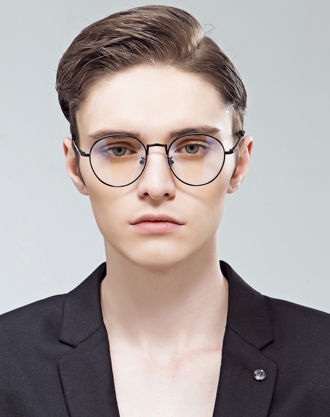 卡仕曼眼镜复古简约男士眼镜休闲近视眼镜时尚流行款光学近视眼镜框cx