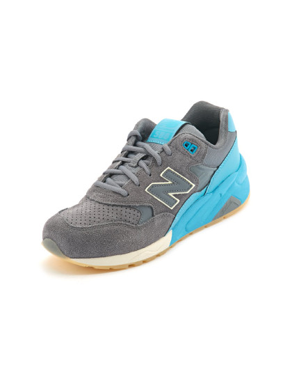 new balance 580系列 中性款灰配蓝色经典鞋