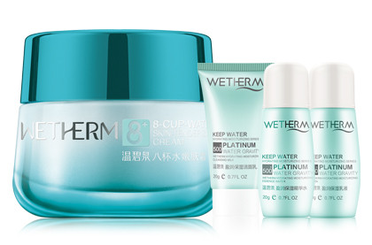 温碧泉wetherm 八杯水嫩肤霜套装 四季面霜