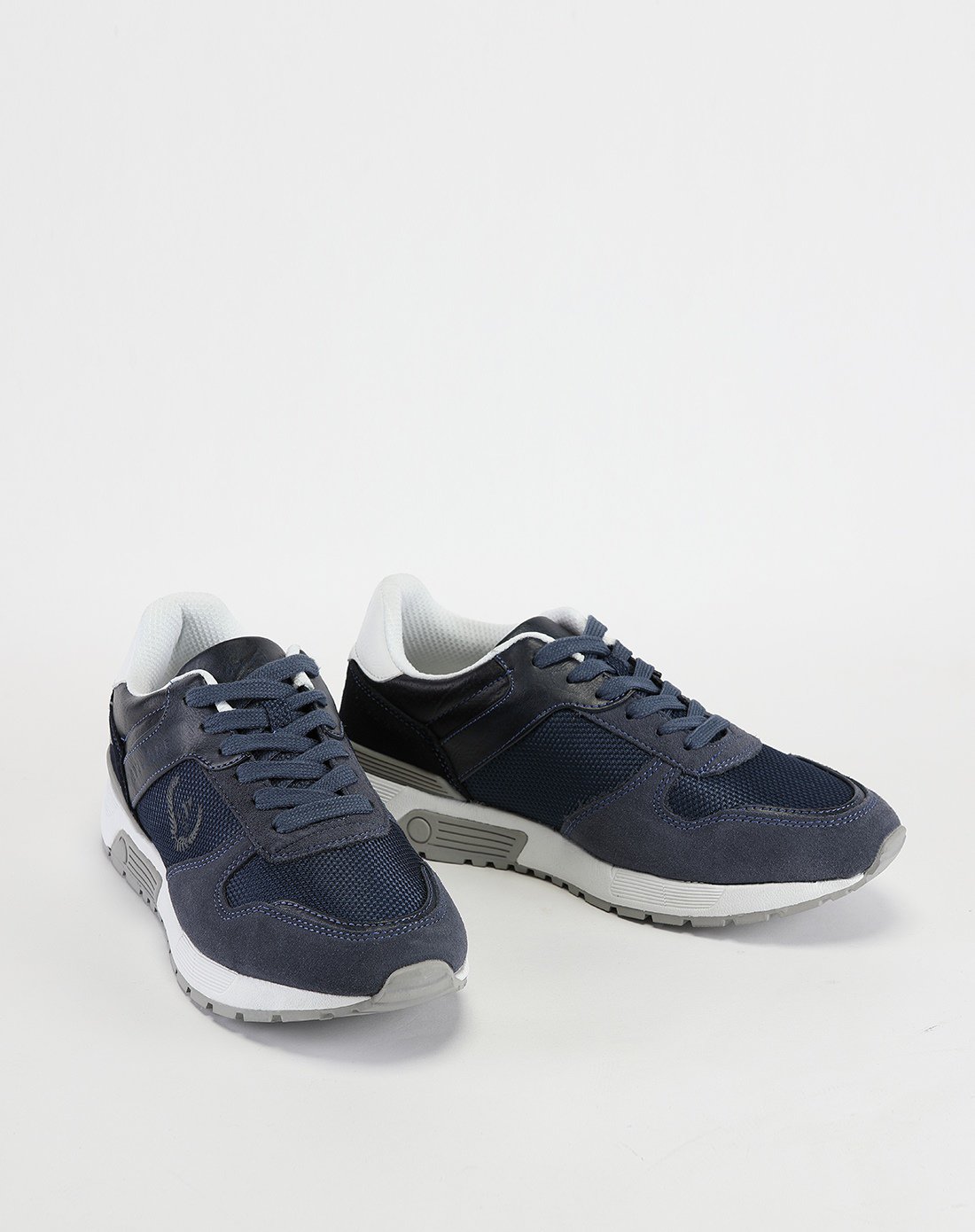 纳维凯尔navigare 意大利小帆船 时尚百搭舒适潮流男鞋皮质休闲鞋 蓝