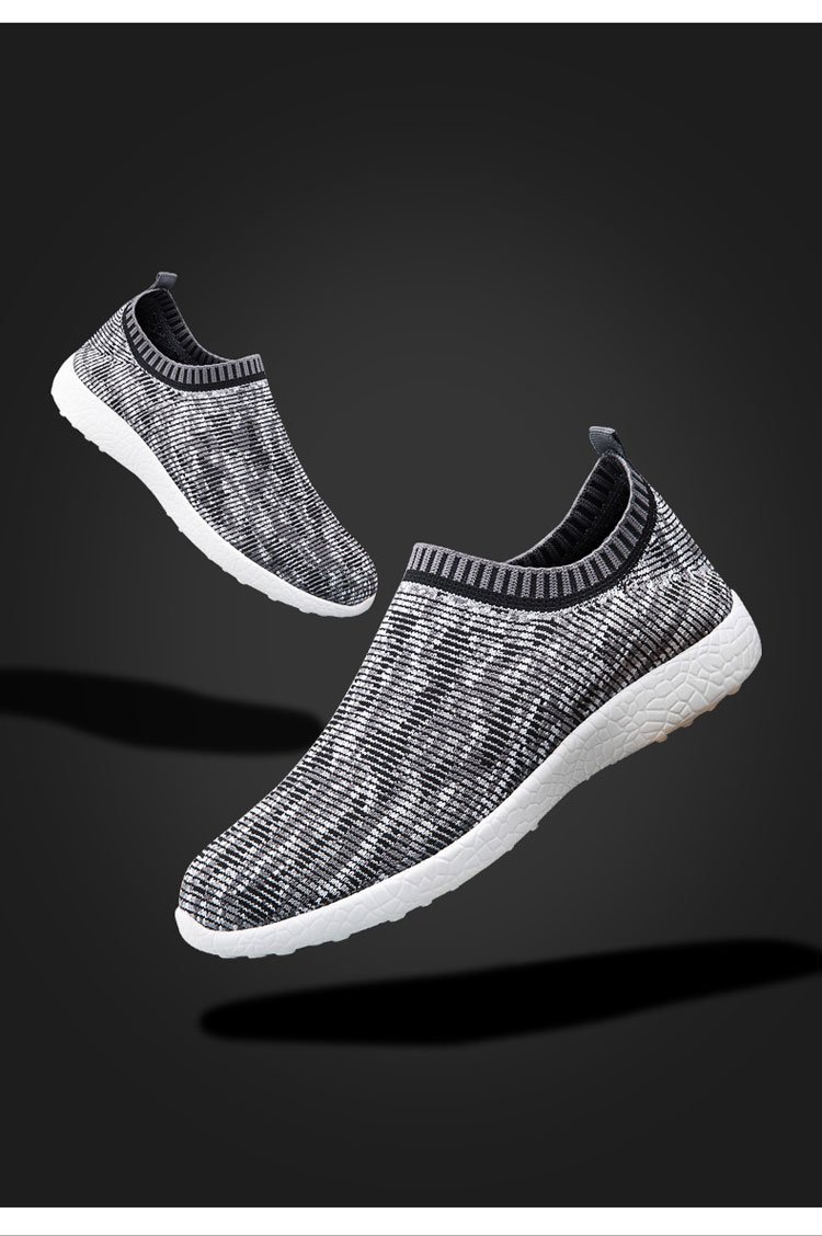 超轻飞织 男款 运动休闲懒人帆布鞋