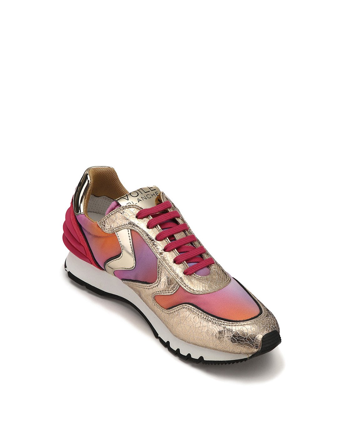 voile blanche 维拉白撞色休闲运动鞋女