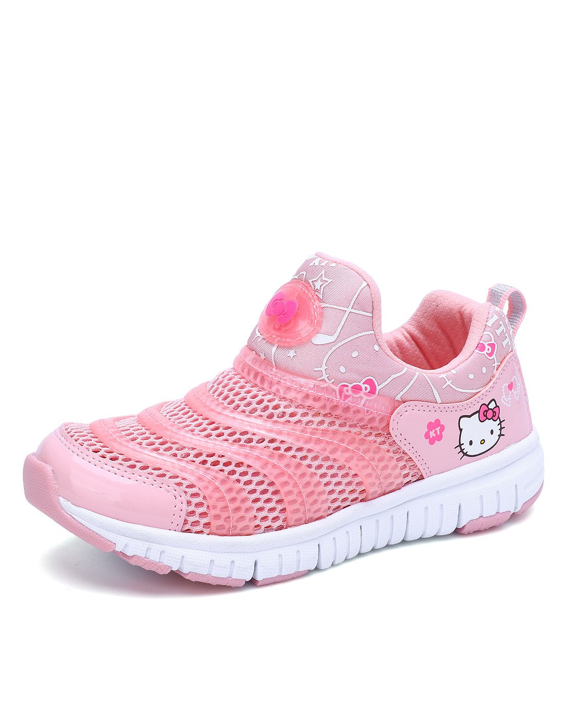 kitty凯蒂猫女童童鞋专场女童亲子鞋甜美卡通图案防撞轻盈毛毛虫跑步