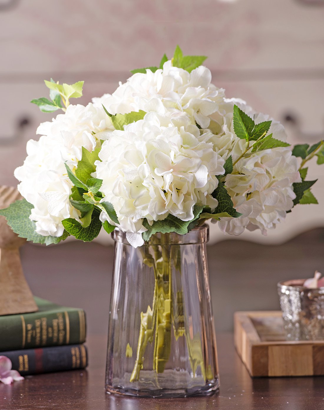 鱼西美屋 典雅的大朵绣球仿真花套装 花瓶客厅插花艺假花绢花影楼拍照