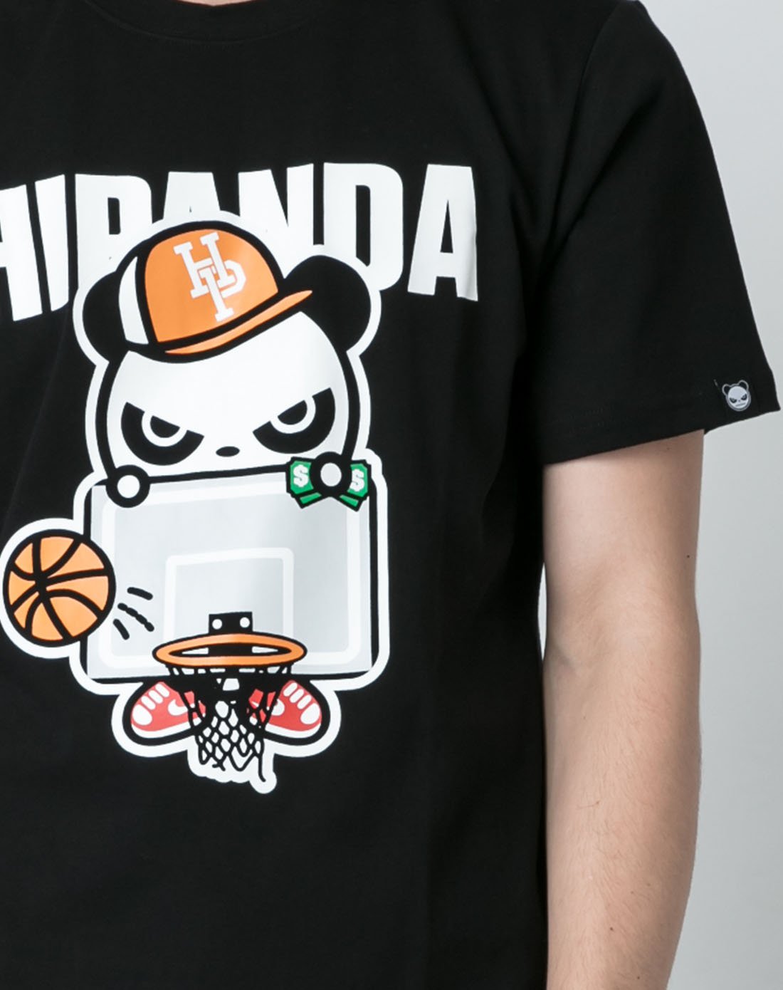 hipanda 你好熊猫 设计潮牌 男款 熊猫篮球t恤