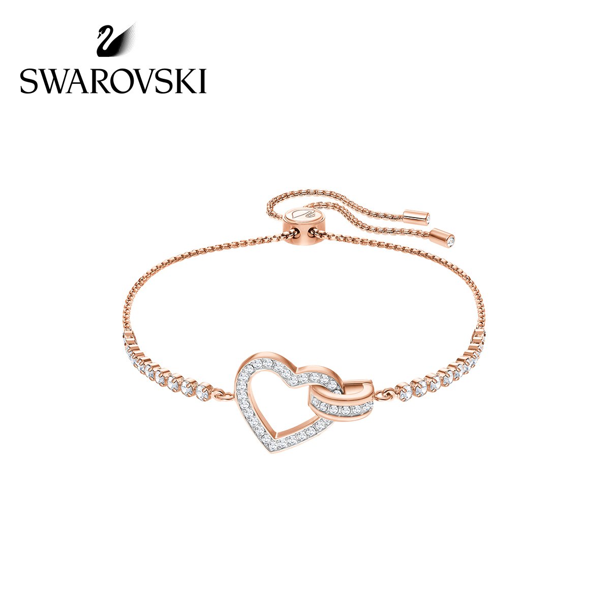 【新品】施华洛世奇2018 lovely 浪漫爱心手链女首饰 官方直营 全国