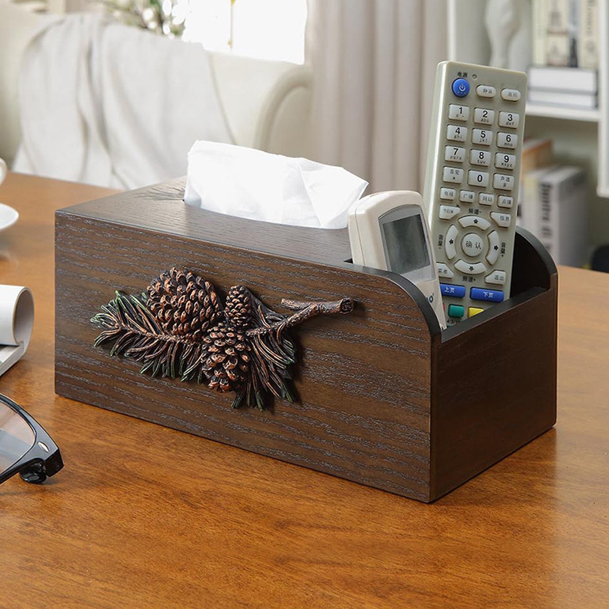 创意美式橡果系列系列多功能纸巾盒