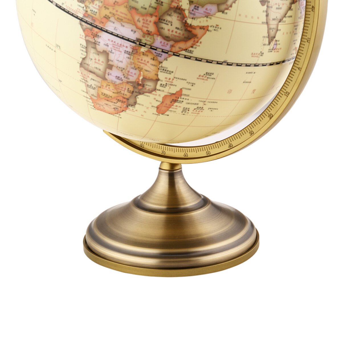 双面刻度20cm/25cm/32cm世界地球仪/商务礼品 仿古风格 办公摆件