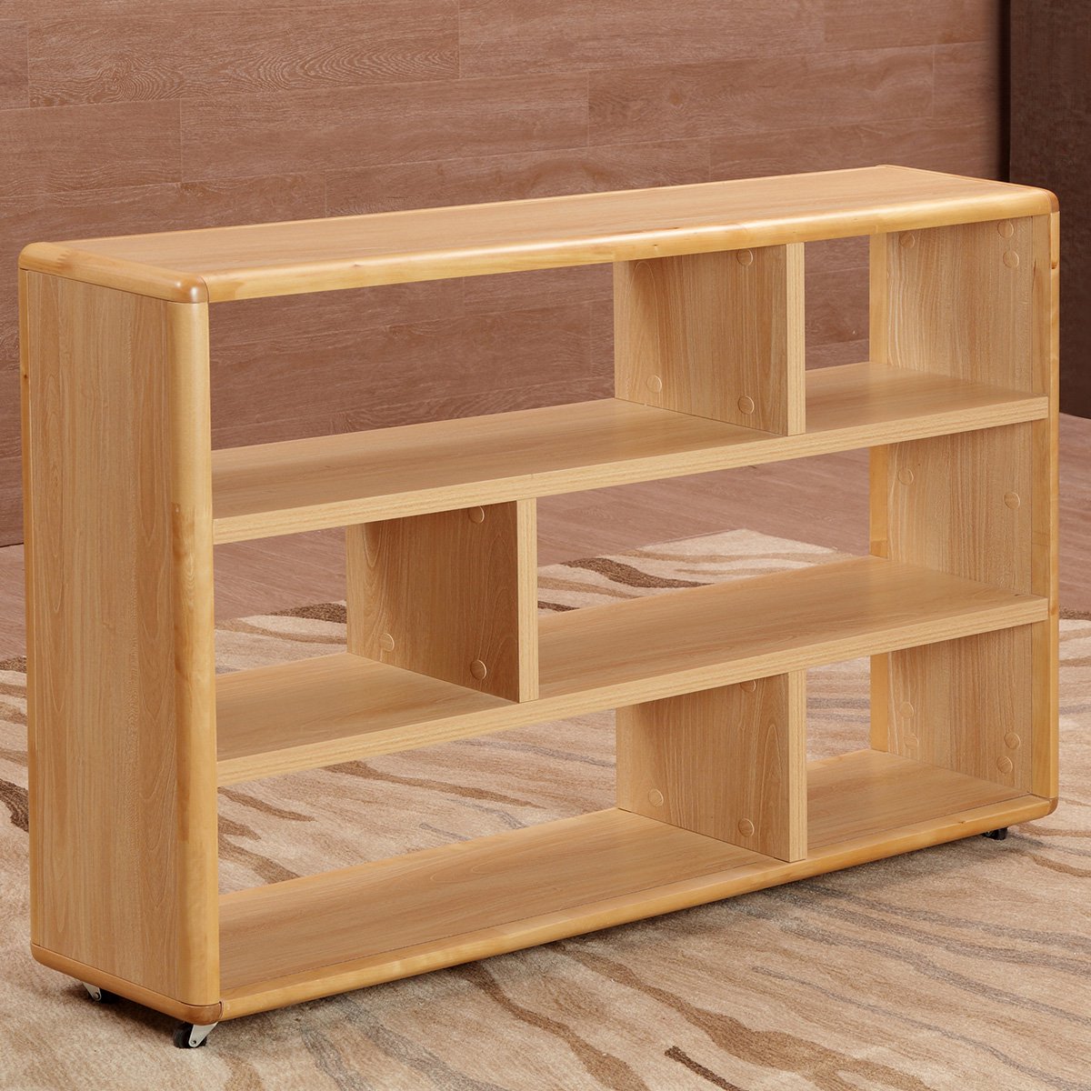 现代简约实用小书架环保耐用加拿大枫木书架储物柜装饰柜